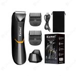 ماشین اصلاح شارژی کیمی مدل KEMEI KM-3208 به همرا2 دو عدد شانه است.
