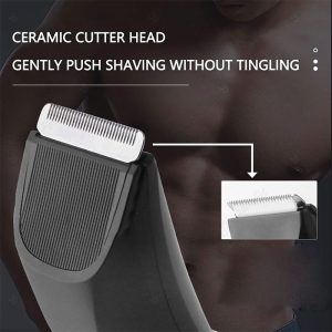ماشین اصلاح شارژی کیمی مدل KEMEI KM-3208 با تیغه ضد زنگ است.