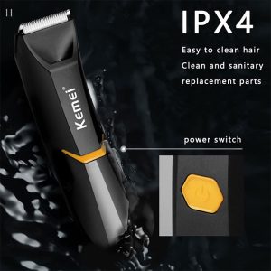 ماشین اصلاح شارژی کیمی مدل KEMEI KM-3208 دارای مقاومت در برابر نفوذ آب می باشد.