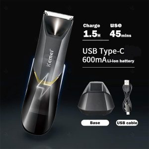 ماشین اصلاح شارژی کیمی مدل KEMEI KM-3208 با باتری لیتیومی می باشد.