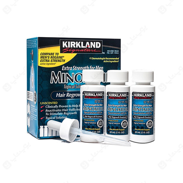 محلول رشد مجدد و تقویت موی سر Kirkland Minoxidil 5%