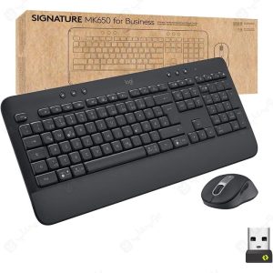 ست موس و کیبورد بی سیم لاجیتک مدل MK650 با حروف فارسی با رابط USB است.