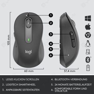 ست موس و کیبورد بی سیم لاجیتک مدل MK650 با حروف فارسی با سازگاری بالا است.