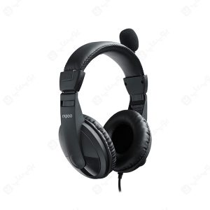 هدست سیمی رپو مدل H150 در رنگ بندی مشکی می باشد.
