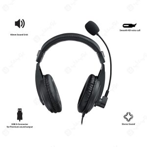 هدست سیمی رپو مدل H150 با کیفیت صدای عالی است.