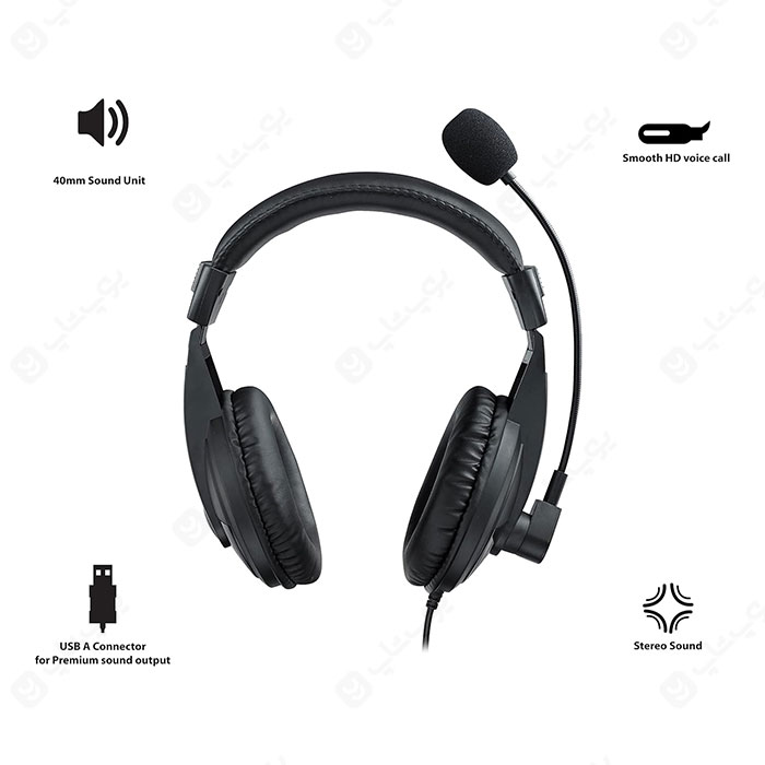 هدست سیمی رپو مدل H150 با کیفیت صدای عالی است.