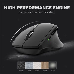 موس بی سیم رپو مدل MT550 قابل استفاده بر روی سطوح مختلف است.