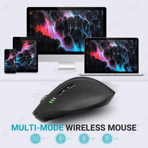 موس بی سیم رپو مدل MT550 قابل اتصال به 3 دستگاه مختلف است.