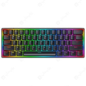 کیبورد سیمی گیمینگ مکانیکال ردراگون مدل Akali K642 در رنگ بندی مشکی است.