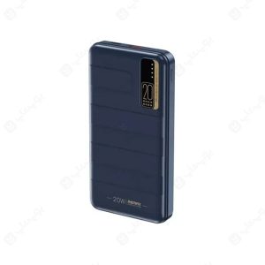 پاوربانک 20000mAh ریمکس مدل RPP-316 در رنگ بندی آبی است.
