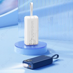 پاوربانک 30000mAh ریمکس مدل RPP-550 با طراحی زیبا و چراغ قوه می باشد.