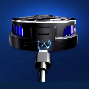 فن خنک کننده رادیاتوری مگنتی گوشی و تبلت مدل SL-05 داری پورت شارژ تایپ C است.