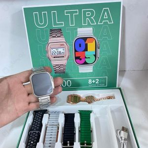 ساعت هوشمند مدل TK300 Ultra با 8 بند همراه می باشد.