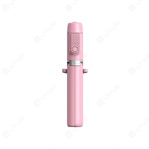 مونوپاد سه پایه دار بلوتوثی مدل Oth-AB402 در رنگ بندی صورتی