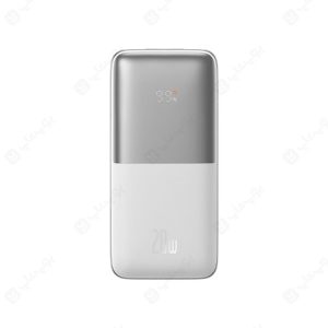 پاوربانک 10000mAh بیسوس مدل Bipow Pro PPBD04020 در رنگ بندی سفید است.