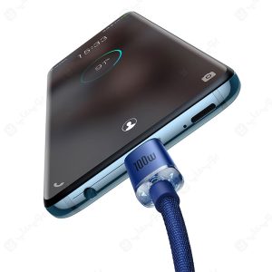 کابل شارژ 100 وات تایپ C به تایپ C بیسوس مدل CAJY000603 به طول 1.2 متر با قابلیت شارژ سریع می باشد.