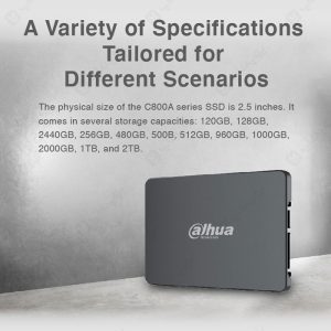 هارد SSD اینترنال 128 گیگابایت داهوا مدل C800AS128G دارای سازگاری گسترده می باشد.