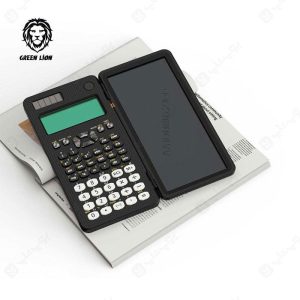 ماشین حساب علمی و رایتینگ پد گرین لاین به همراه قلم مدل GNSCALWPAD در ابعاد مناسب می باشد.