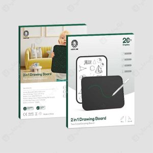 کاغذ دیجیتالی 20 اینچی گرین لاین مدل Drawing Board 2in1 در بسته بندی مناسب قرار دارد.