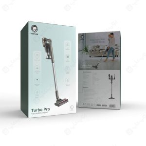 جارو شارژی گرین لاین مدل Turbo Pro GN350WCVAC در بسته بندی مناسب قرار دارد.