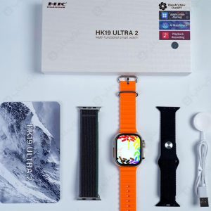ساعت هوشمند مدل HK19 Ultra 2 نسخه CHat GPT با شارژر مگنتی است.