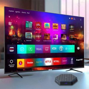 پخش کننده تلویزیون و اندروید باکس پرودو مدل PD-ATVBX با کیفیت تصاویر فول HD است.