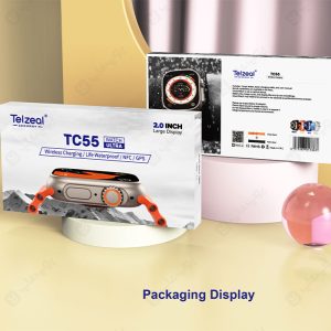 ساعت هوشمند تلزیل مدل TC55 در بسته بندی مناسب می باشد.