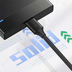 کابل Micro USB 3.0 هارد یوگرین مدل US130 10843 به طول 2 متر دارای سرعت انتقال داده بالا می باشد.