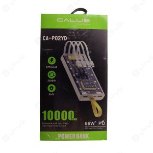 پاوربانک 10000mAh کالوس مدل CA-P02YD دارای بند برای حمل می باشد.