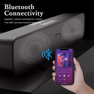 اسپیکر بلوتوثی کالوس مدل MJ3000 دارای اتصال سریع و آسان می باشد.