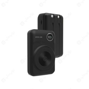 پاوربانک 20000mAh مگ سیف گرین لاین مدل GL-PB34 GNM8GINPB20 در رنگ بندی مشکی است.
