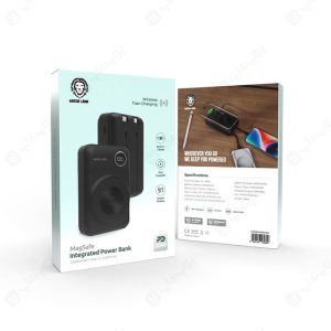 پاوربانک 20000mAh مگ سیف گرین لاین مدل GL-PB34 GNM8GINPB20 دارای شارژر مگنتی می باشد.