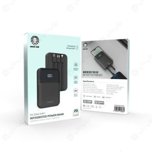 پاوربانک 10000mAh گرین لاین مدل INTEGRATED GL-PB36 در ابعاد کوچک می باشد.