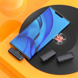 میکروفون 2 تایی بی سیم یقه ای تایپ C گرین لاین مدل GN2WMICTYC با رابط تایپ C می باشد.