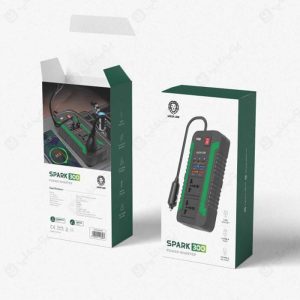 اینورتر فندکی خودرو گرین لاین مدل SPARK 300W در بسته بندی مناسب می باشد.