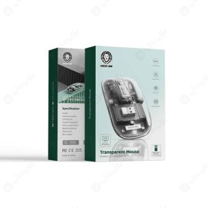 موس بی سیم گرین لاین مدل Transparent GNTRAMOUSE دارای باتری داخلی می باشد.