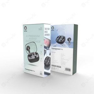 هندزفری بلوتوثی گرین لاین مدل Transparent Pro GNTPROTWS در بسته بندی مناسب قرار دارد.