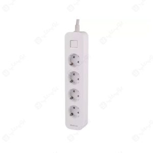 سه راهی برق ارت دار هادرون مدل Hadron P24 دارای کلید روشن / خاموش است.