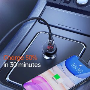 شارژر فندکی 30 وات مک دودو مدل CC-681 با قابلیت شارژ سریع است.