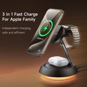 شارژر بی سیم و چراغ خواب مک دودو مدل CH-495 مناسب برای خانواده اپل است.