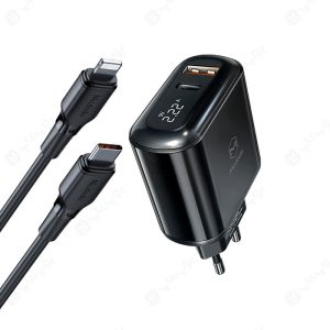 شارژر دیواری 20 وات مک دودو مدل LCH-717 با کابل تایپ C به لایتنینگ