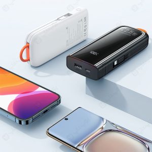 پاوربانک 10000mAh مک دودو مدل MC-116 دارای بند برای حمل آسان می باشد.