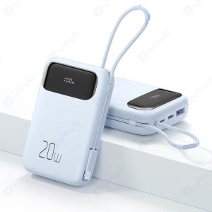 پاوربانک 10000mAh مک دودو مدل MC-324 با کابل تایپ C دارای طراحی زیبا است.