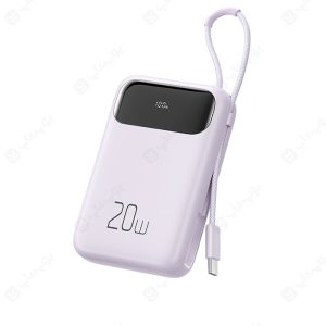 پاوربانک 10000mAh مک دودو مدل MC-324 با کابل تایپ C در رنگ بندی صورتی می باشد.