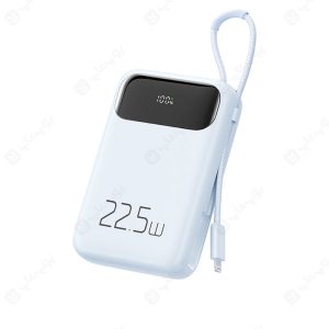 پاوربانک 10000mAh مک دودو مدل MC-325 با کابل لایتنینگ در رنگ بندی آبی می باشد.