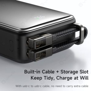 پاوربانک 67W 20000mAh مک دودو مدل MC-433 با کابل سازگار با توان 67 وات است.