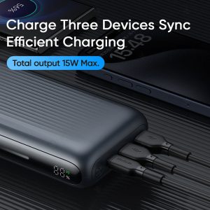 پاوربانک 20000mAh 65W مک دودو مدل MC-446 قابل استفاده برای شارژ 3 دیوایس همزمان می باشد.