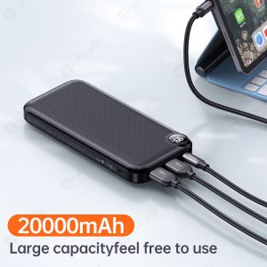 پاوربانک 20000mAh مک دودو مدل MC-716 با امکان شارژ 3 دستگاه همزمان است.