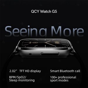 ساعت هوشمند کیو سی وای مدل GS WA23S6A دارای نمایشگر HD می باشد.
