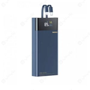 پاوربانک 20000mAh ریمکس مدل RPP-561 در رنگ بندی آبی است.